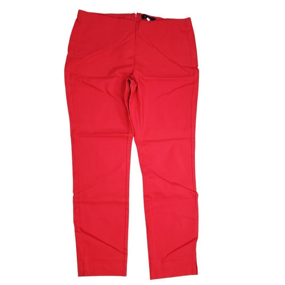 Who What Wear Red Chino Trouser Pants Sz 16 Business Casual Sz 16 Clean Girl